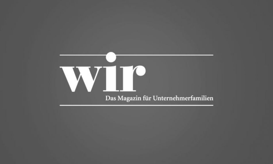 WIR-MAGAZIN  - 变更机构Statt Zahlenmensch：JörgRitterüberDie Neuen anfordorungen a familienunternehmen的CFO